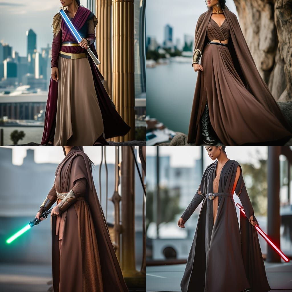 Female Jedi Knight Portrait in Natural Light