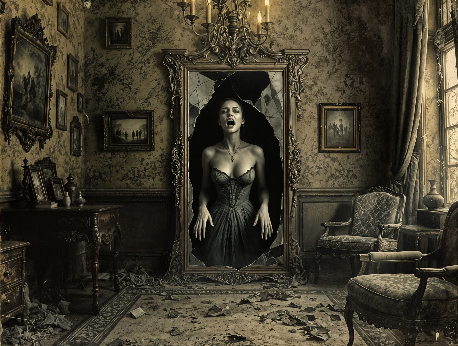 Ethereal Victorian Spirit Apparition