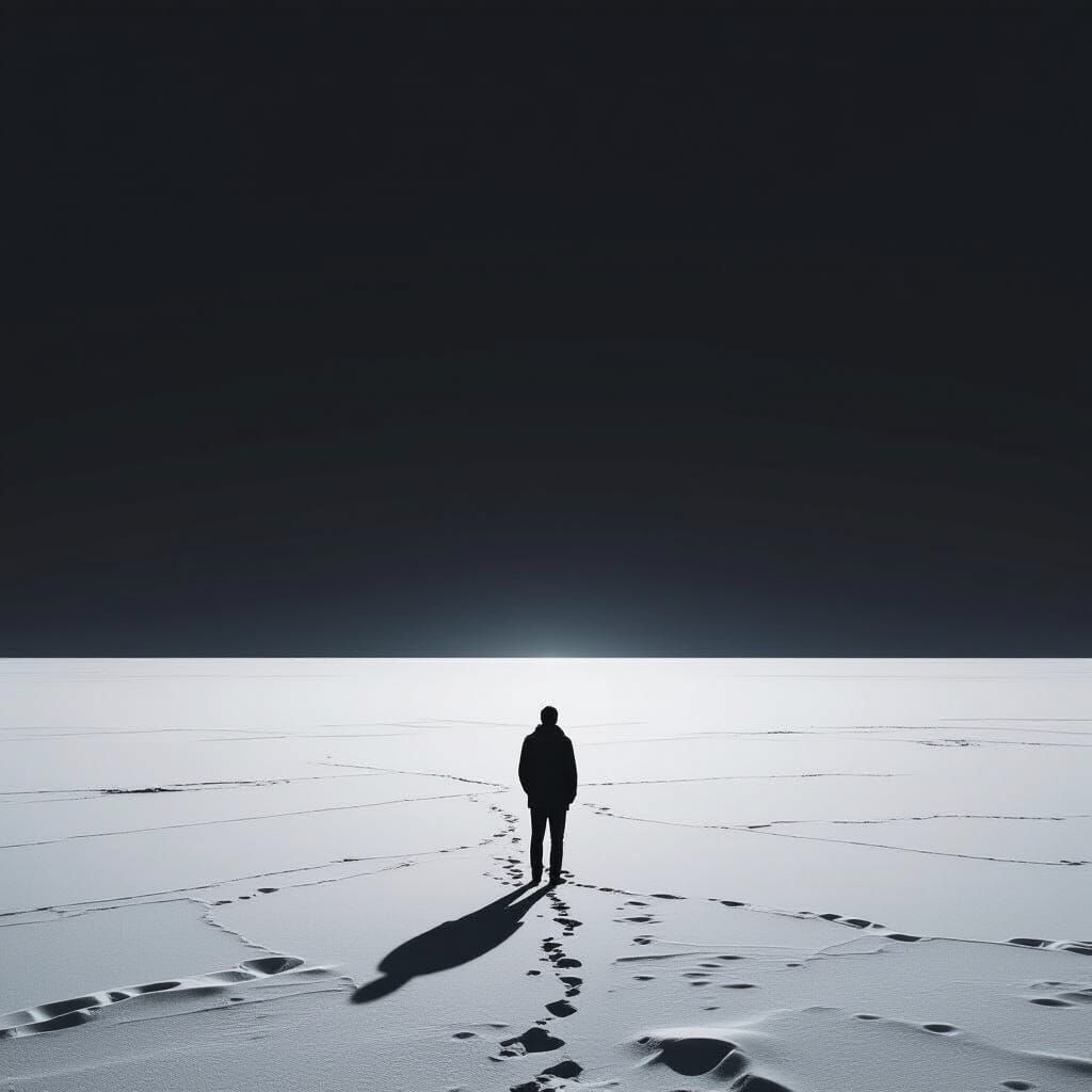 Monochromatic Stillness: A Visual Representation of Deep Qui...