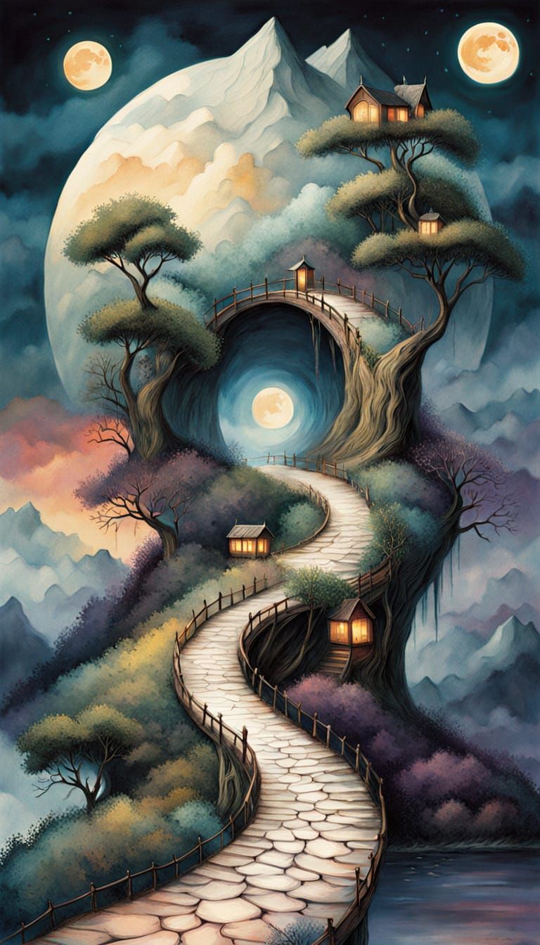 Surreal Stargate Reveals Hydrologic Cycle as Sumi-e Painting