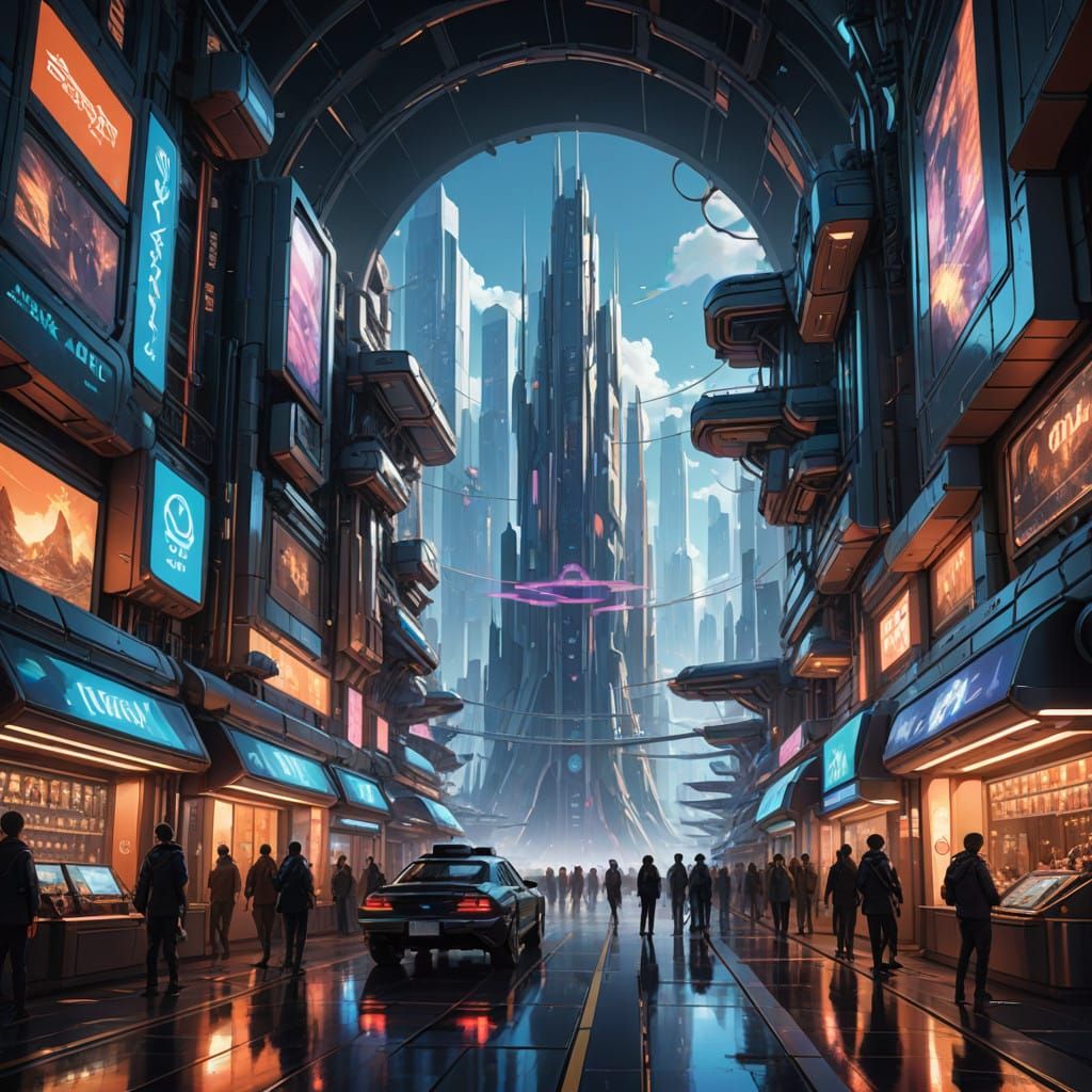 Magical Pero Salchicha in Vibrant Anime Style