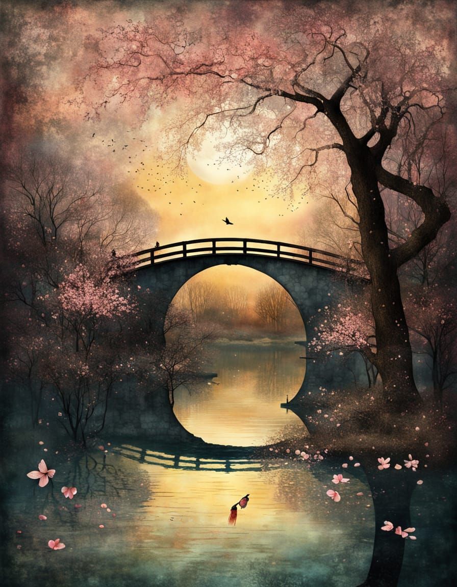 Sakura at sunset / 4 likes