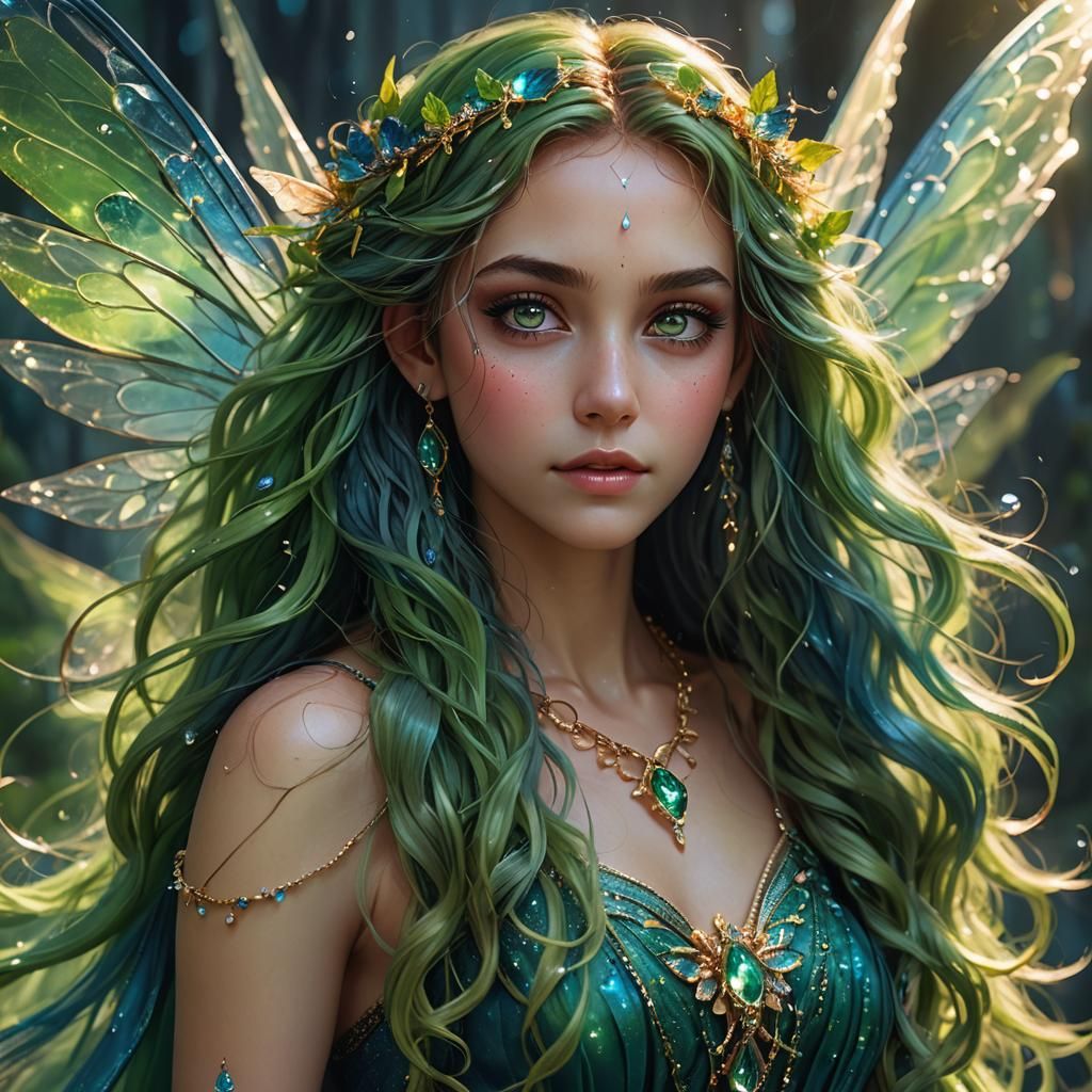 Fantasy Fairy Portrait in 8K Resolution