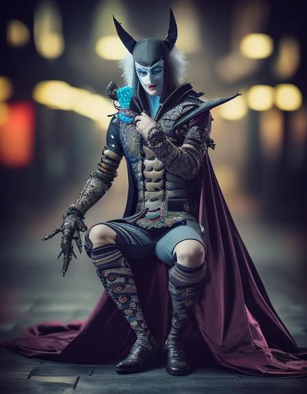 Lord Joker Automaton in Beksiński Style