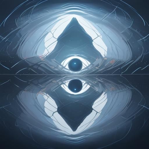 Abstract Labyrinth Eye: Anime Key Visual