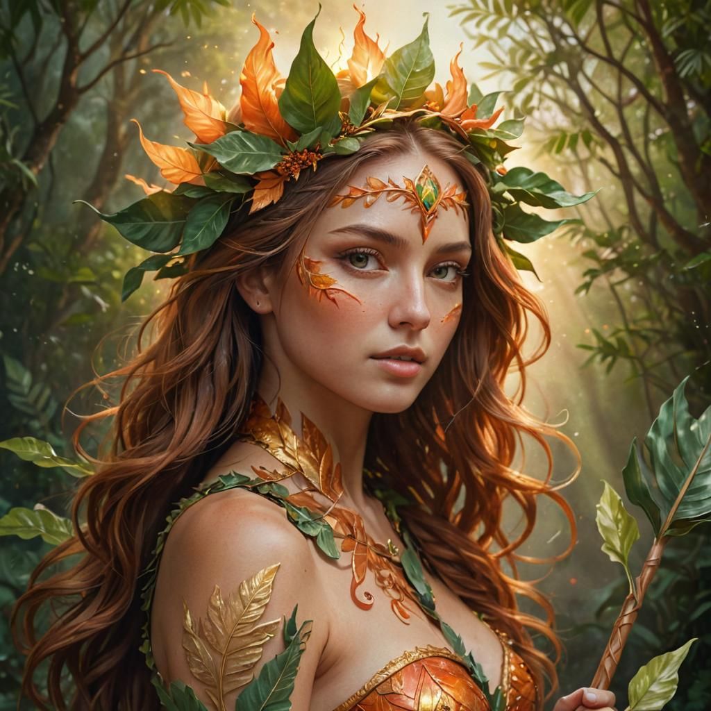 Ethereal Goddess of Nature's Elements