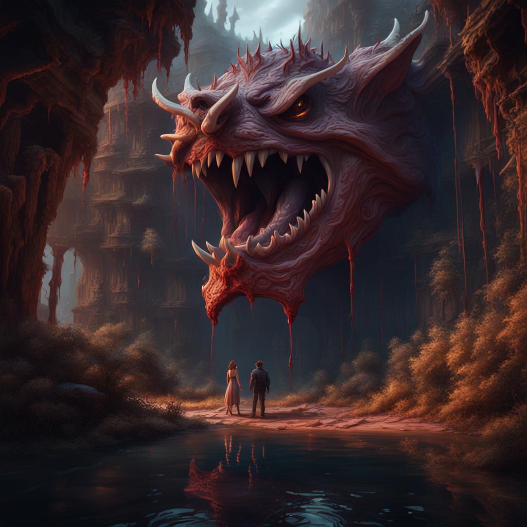 Fantastical Matte Painting About Biting