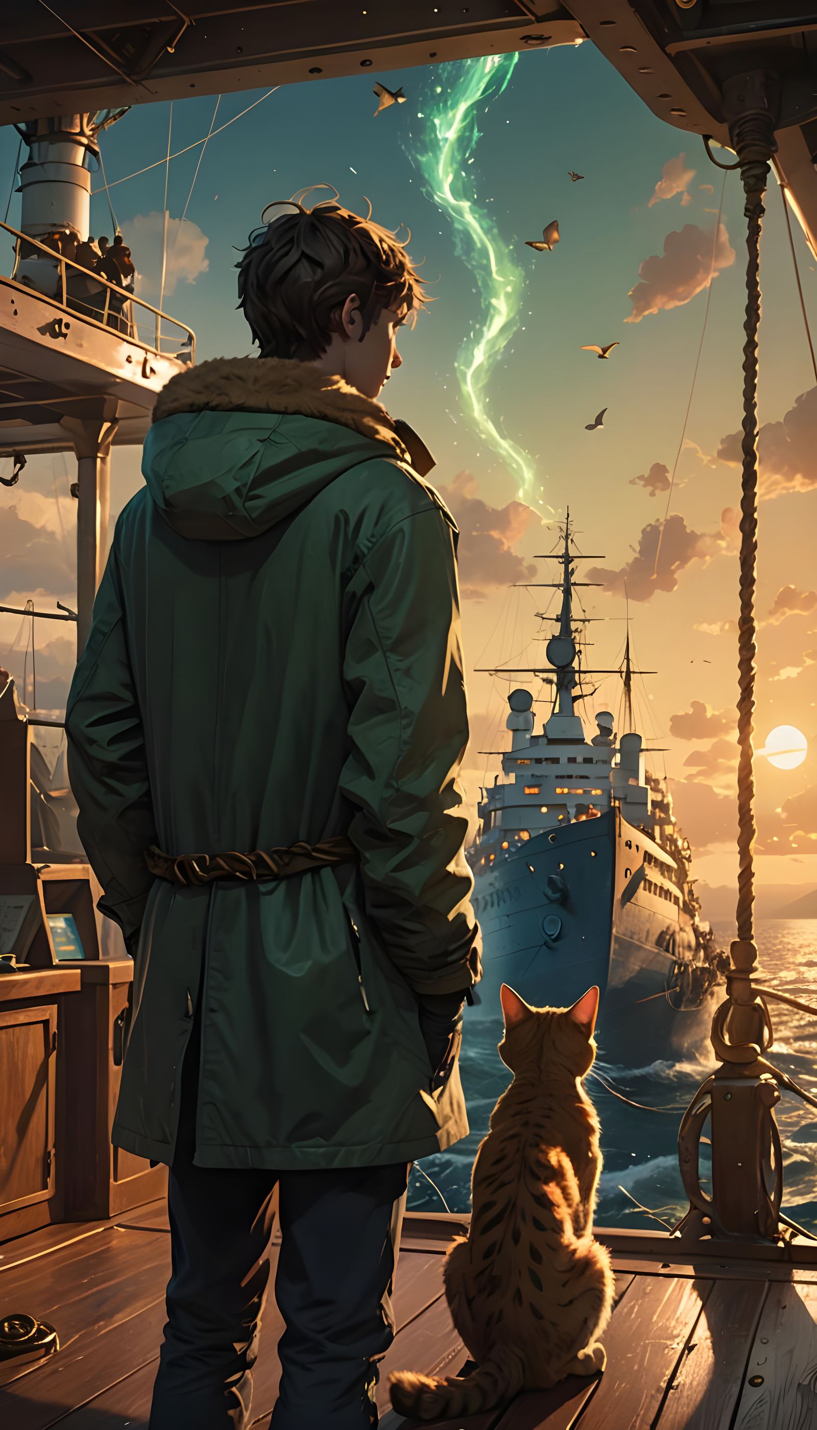 Mystical Hand Device Over Fantasy World Map