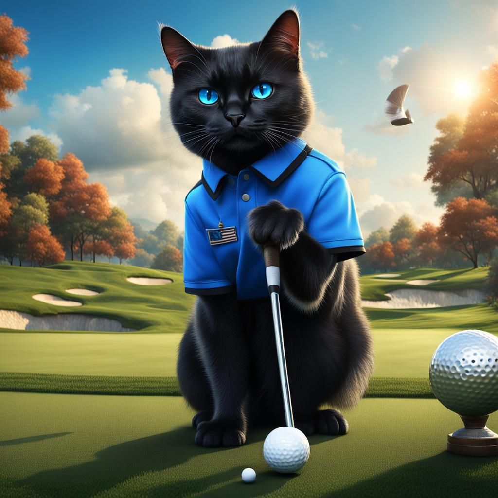 Golf cat