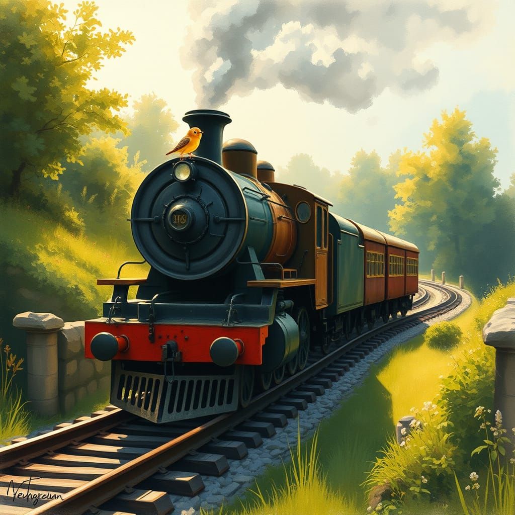Here comes the train