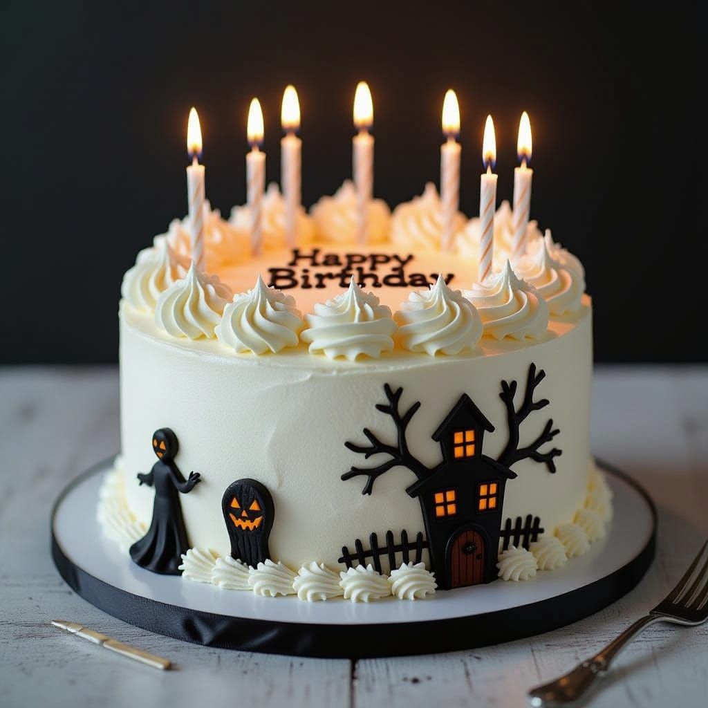 A haunted birthday cake