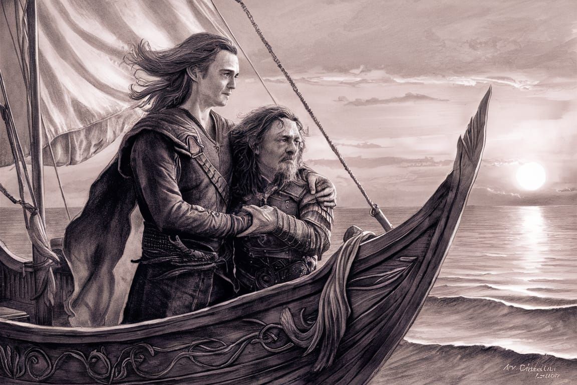 Legolas takes Gimli with him into the west