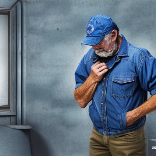 Gritty Mechanic in Shop: Detailed Digital Painting