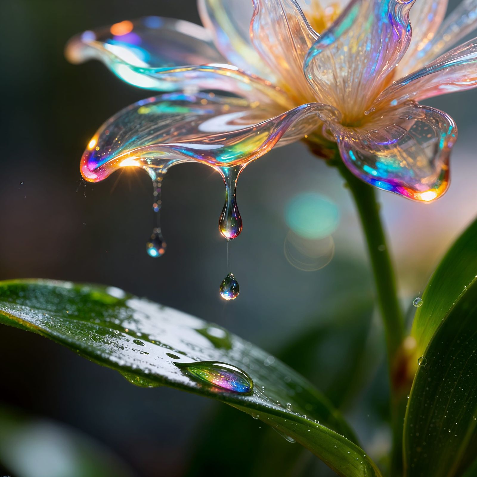 Magnificent Liquid Flowers Suspended in Time