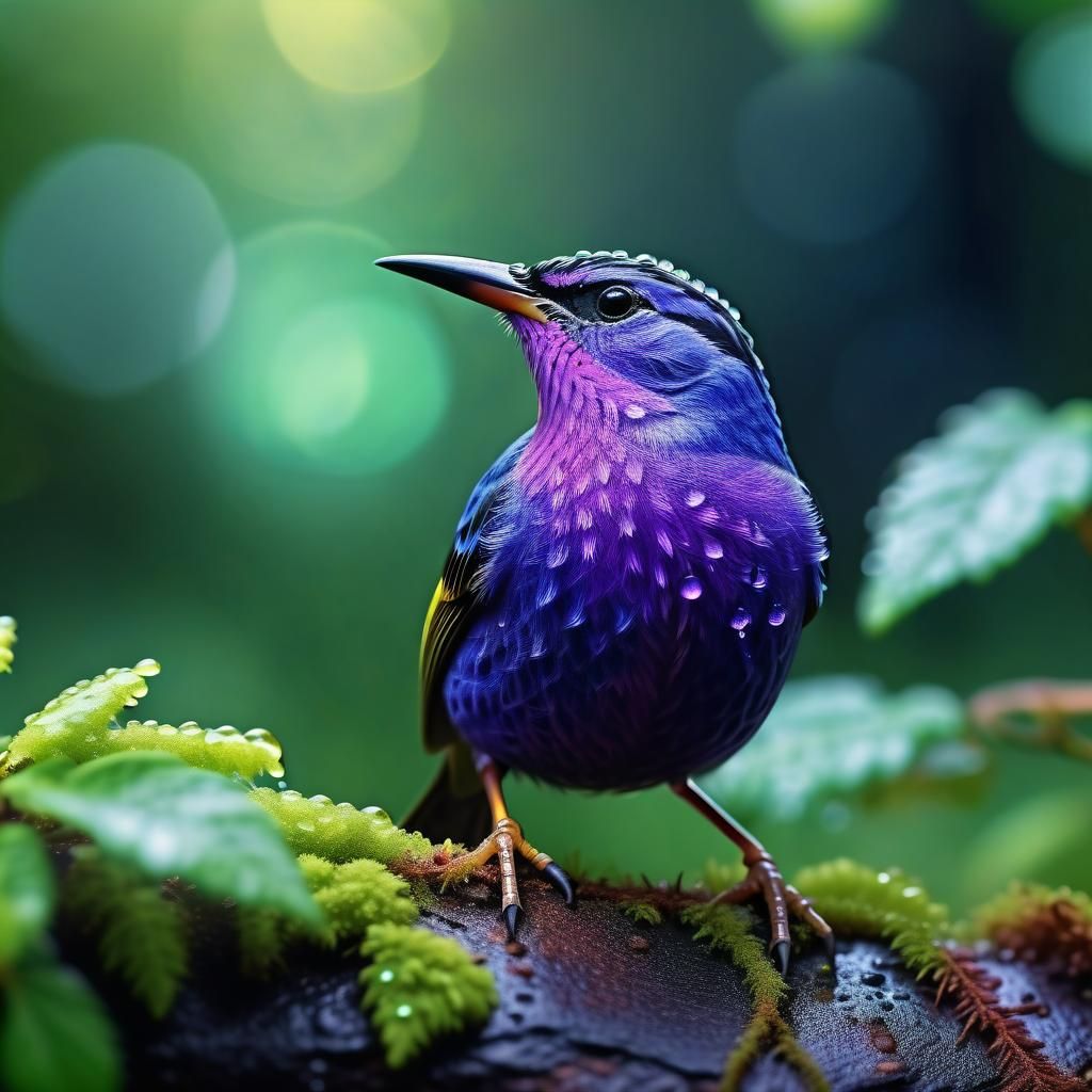 Purple honeycreeper