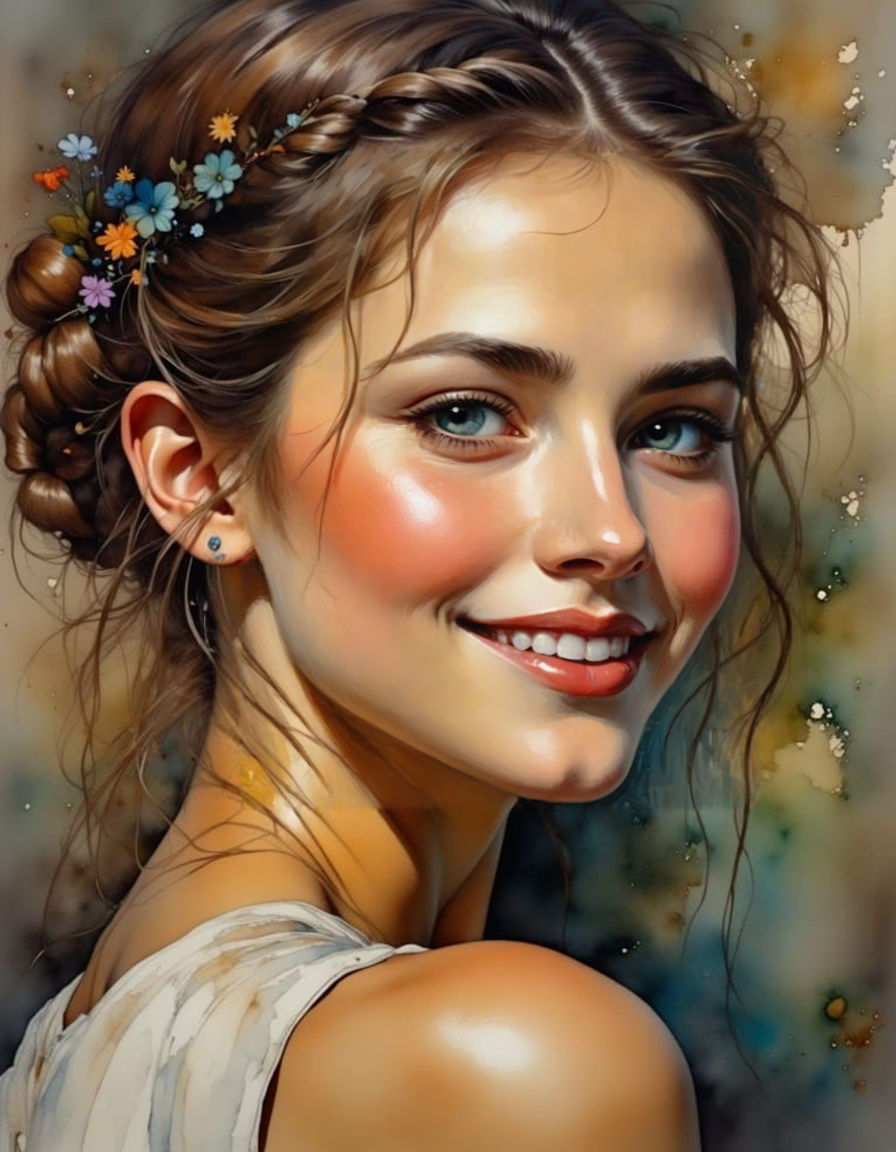 Gentle Beauty in Impressionist Oil