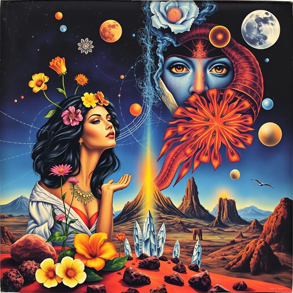 Surreal Album Cover Art Inspired by Salvador Dali