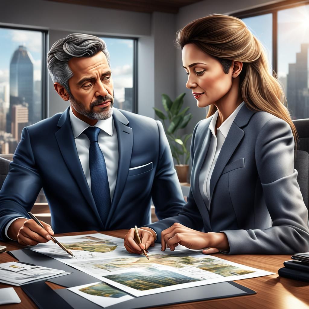 Successful Businesswoman Finds Soulmate: Photorealistic 8k I...