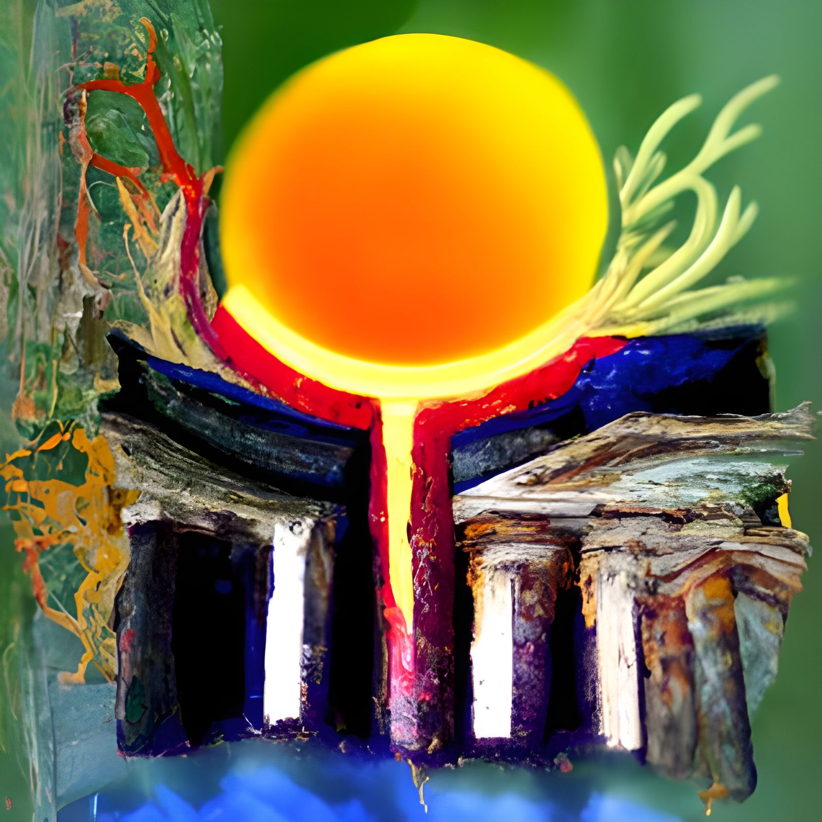 Abstract Art: Baltic Sun Goddess Saule