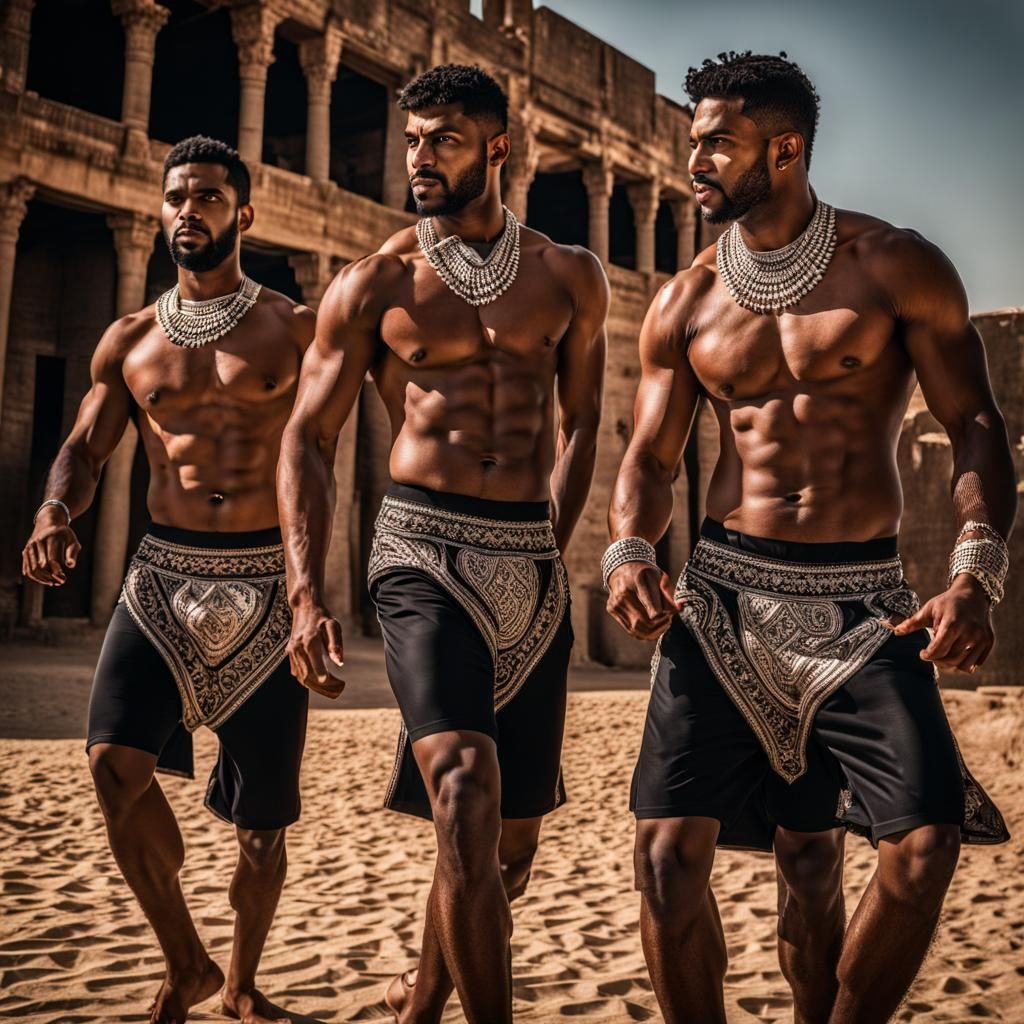 Dancing Men's Underwear: Hyperrealistic Branded Fashion