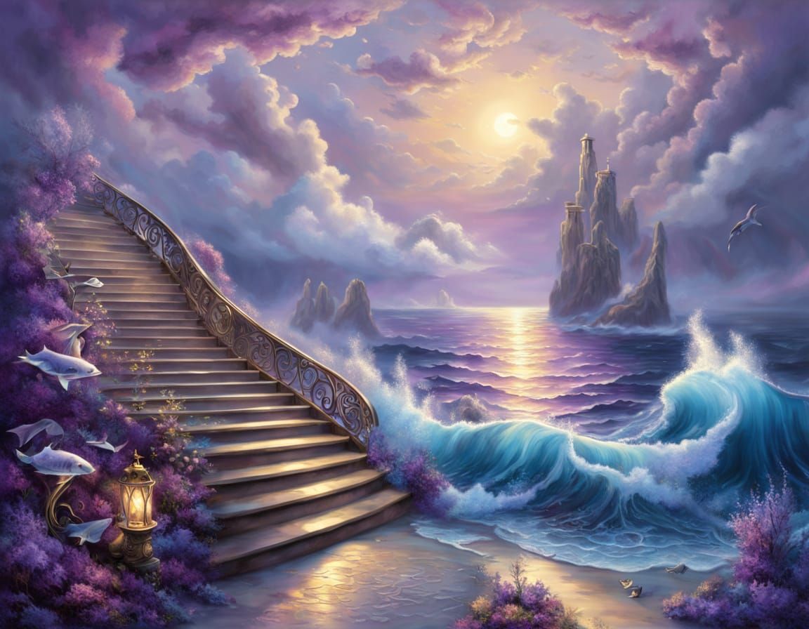 Surreal Dreamscapes Under the Celestial Vault