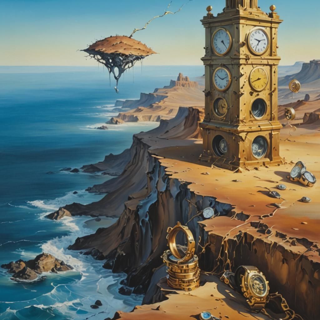 Surreal Watch Tower in Dali Style