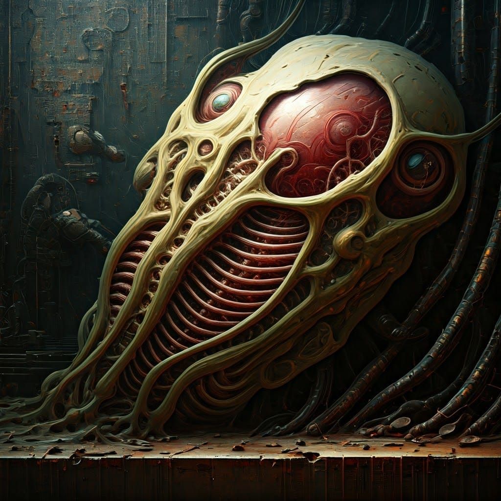 Surreal Anatomy in Industrial Abstraction