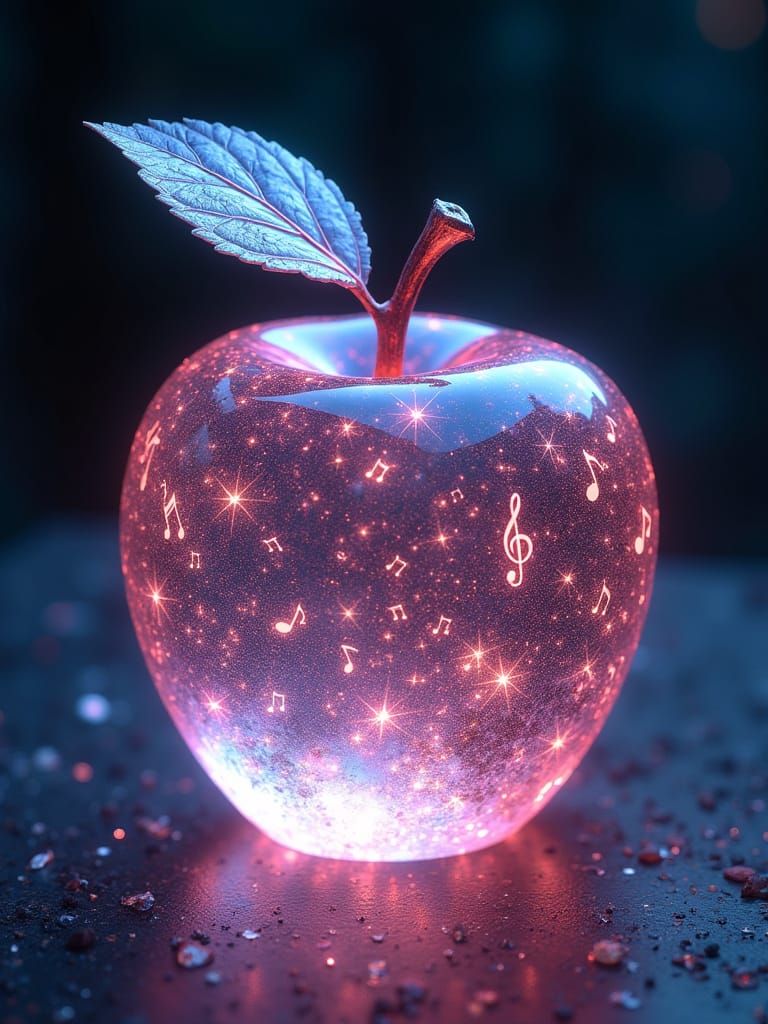 Crystal Apple of Sonic Splendor in 8K Ultra HD