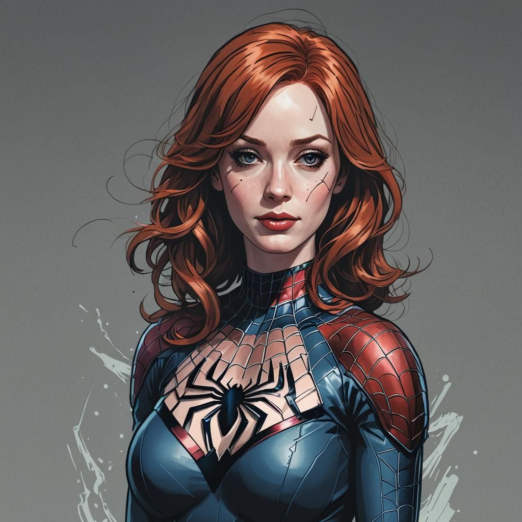 Anime Spider-Woman: Cel-Shaded Manga Art