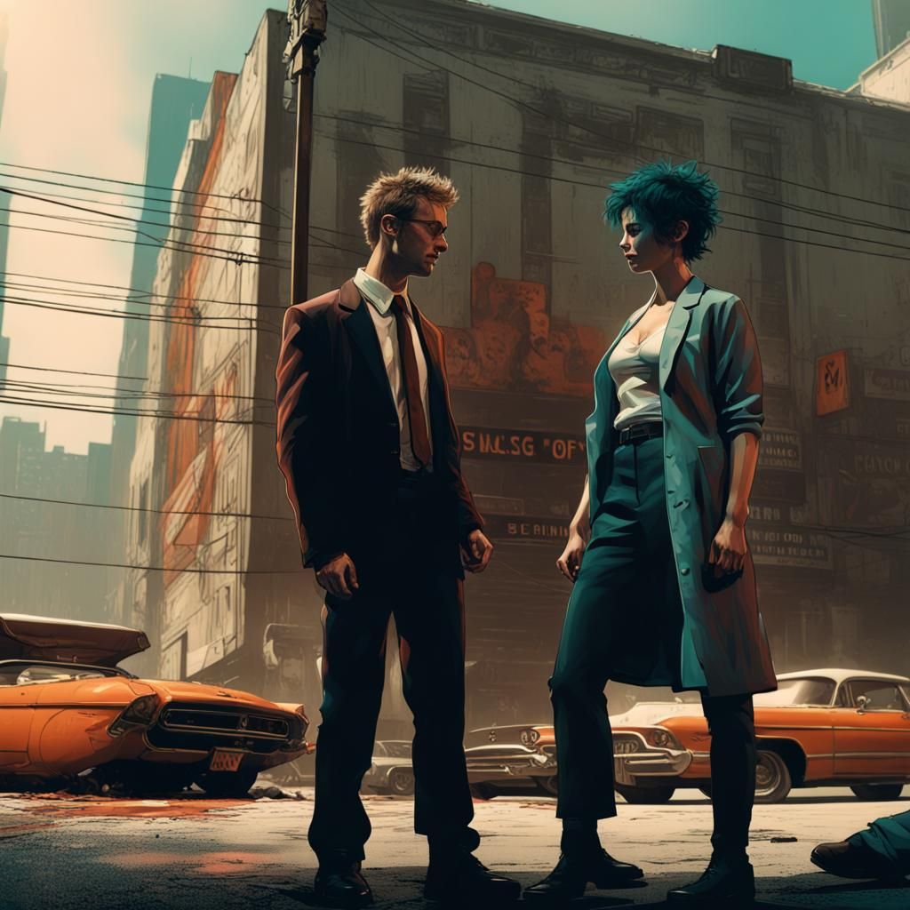 Fight Club: Marla and Tyler in Cinematic Photo