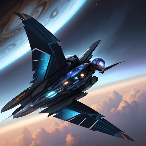 Wingsuit Flyer Soaring Through Jupiter Clouds