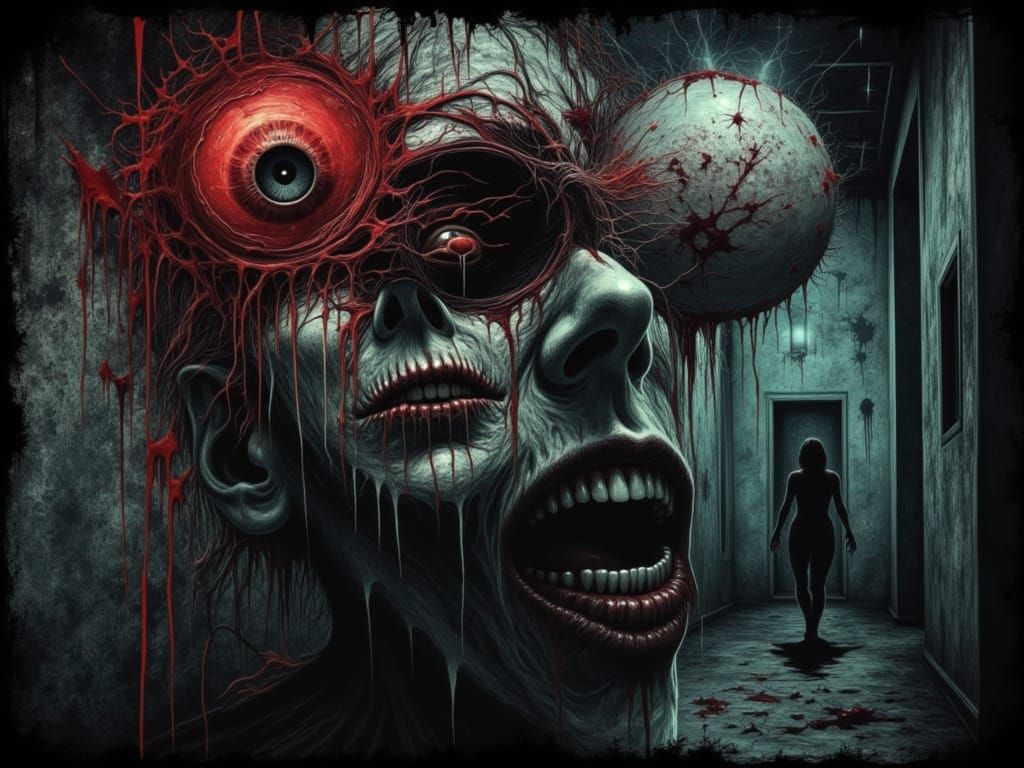 Disturbing Possessed Woman Throws Eyeballs in Bio-Horror Sty...