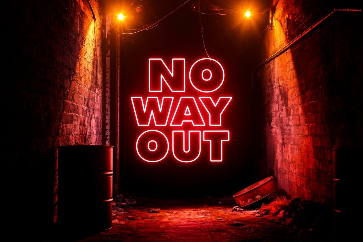 Neon Dead End Street