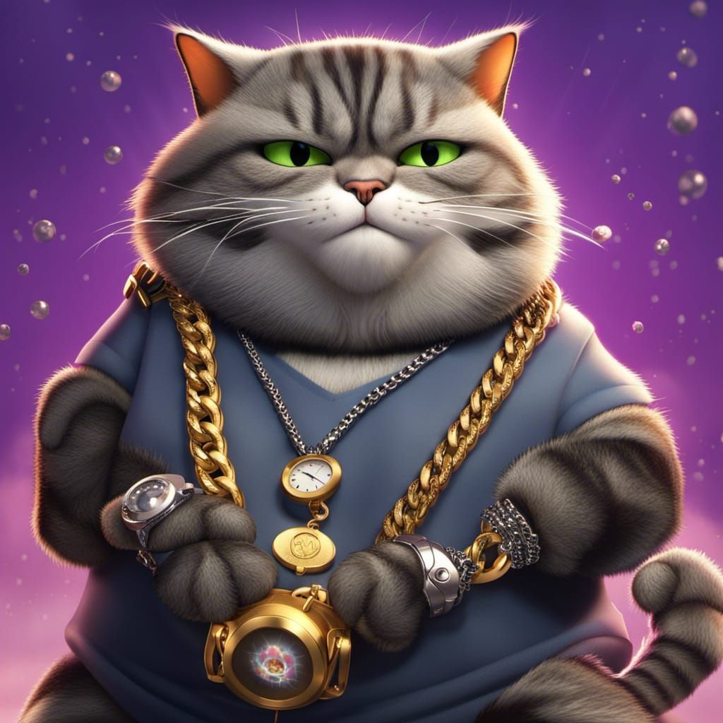 Tabby Cat Dream Fantasy in Pixar Cartoon Style