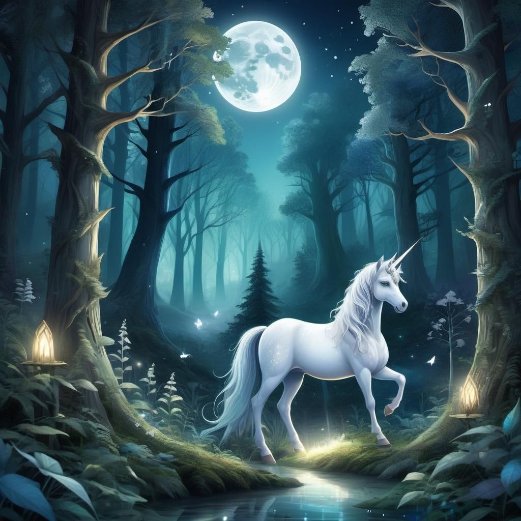 Mystical Forest: Unicorns and Fairies in Forestcore