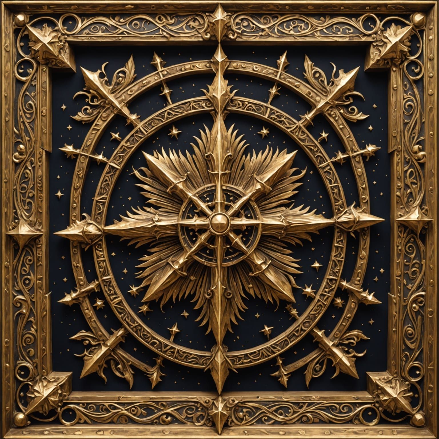 Regal Crown Radiating Energy, Pre-Raphaelite Style