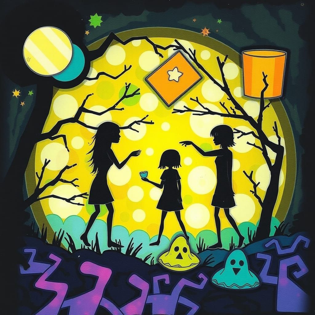 Biopunk Wednesday Addams in Alcohol Ink