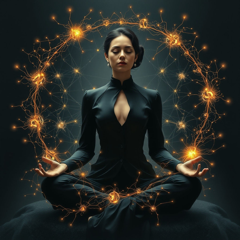 Dark Matter and Consciousness: Surrealist Energy Portrait