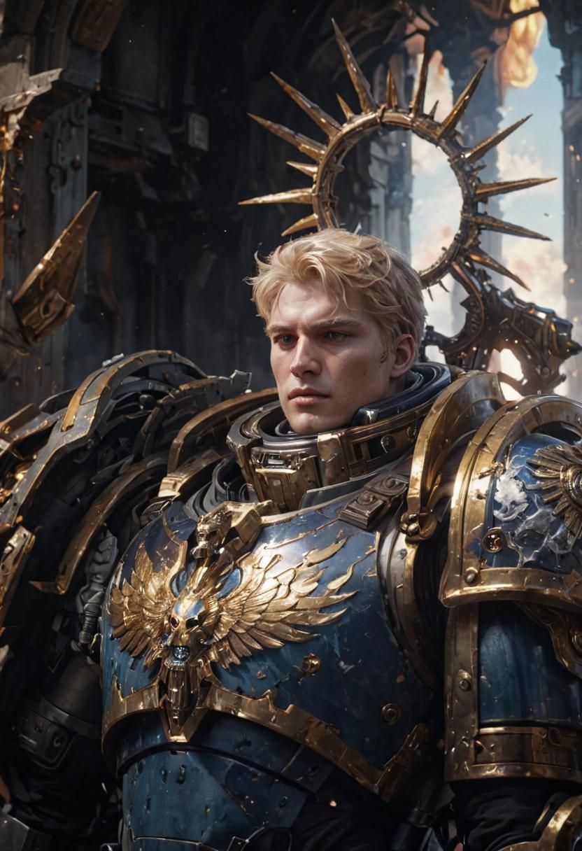 Warhammer 40k Primarch in Sci-Fi Digital Art