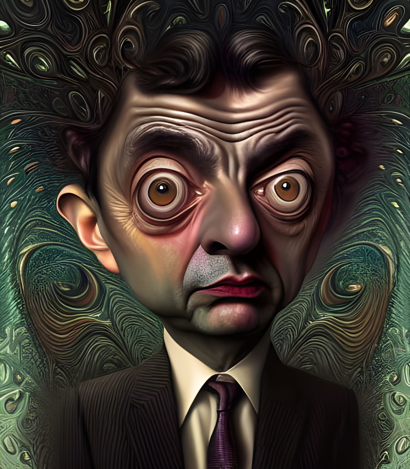 Mr. Bean as Surreal Photorealistic Portrait
