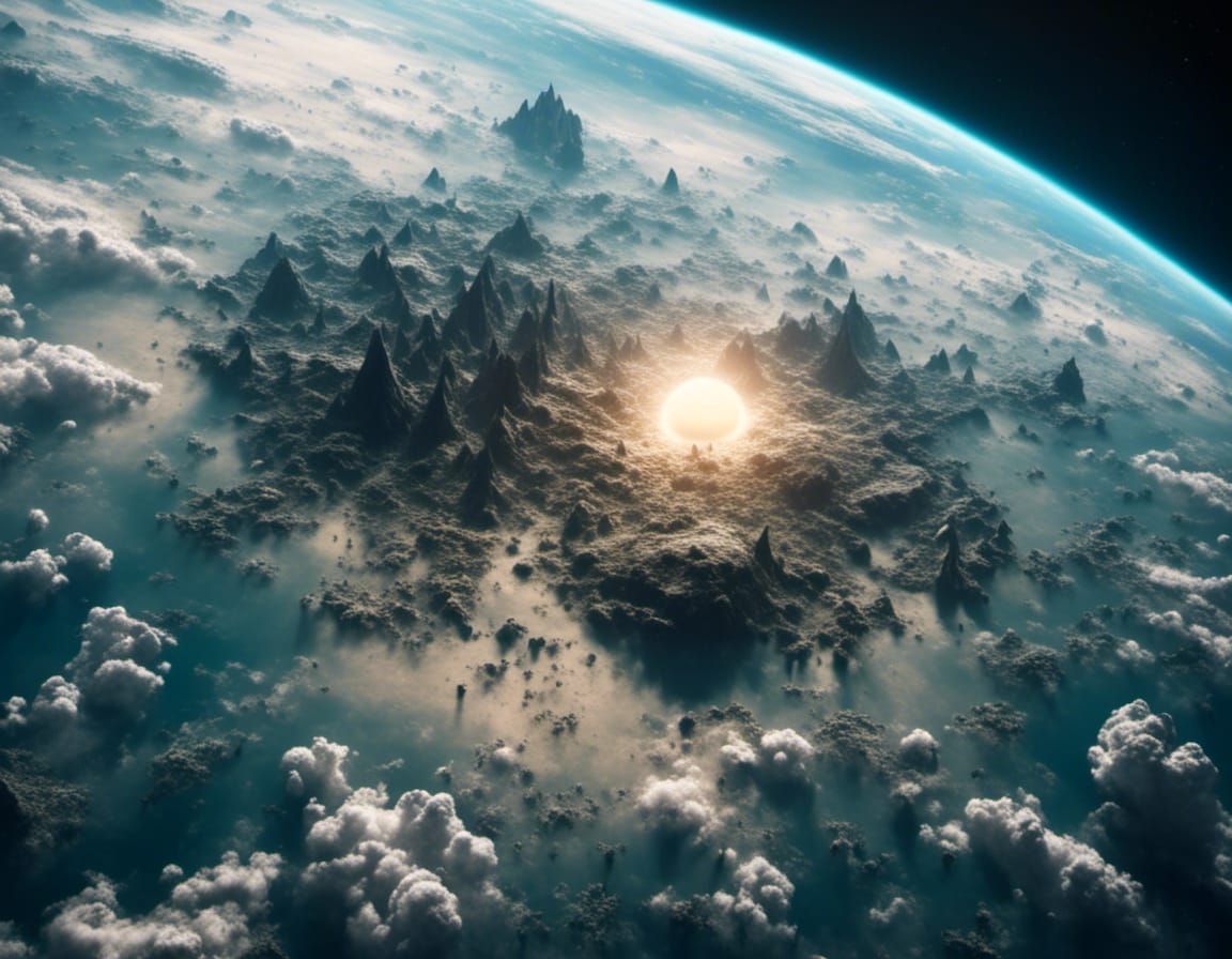 Earth from Space: 8K Realism of Alien View
