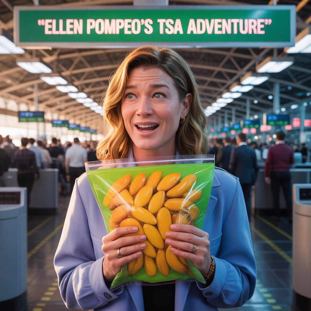 Ellen Pompeo's Amusing TSA Encounter: A Matte Painting