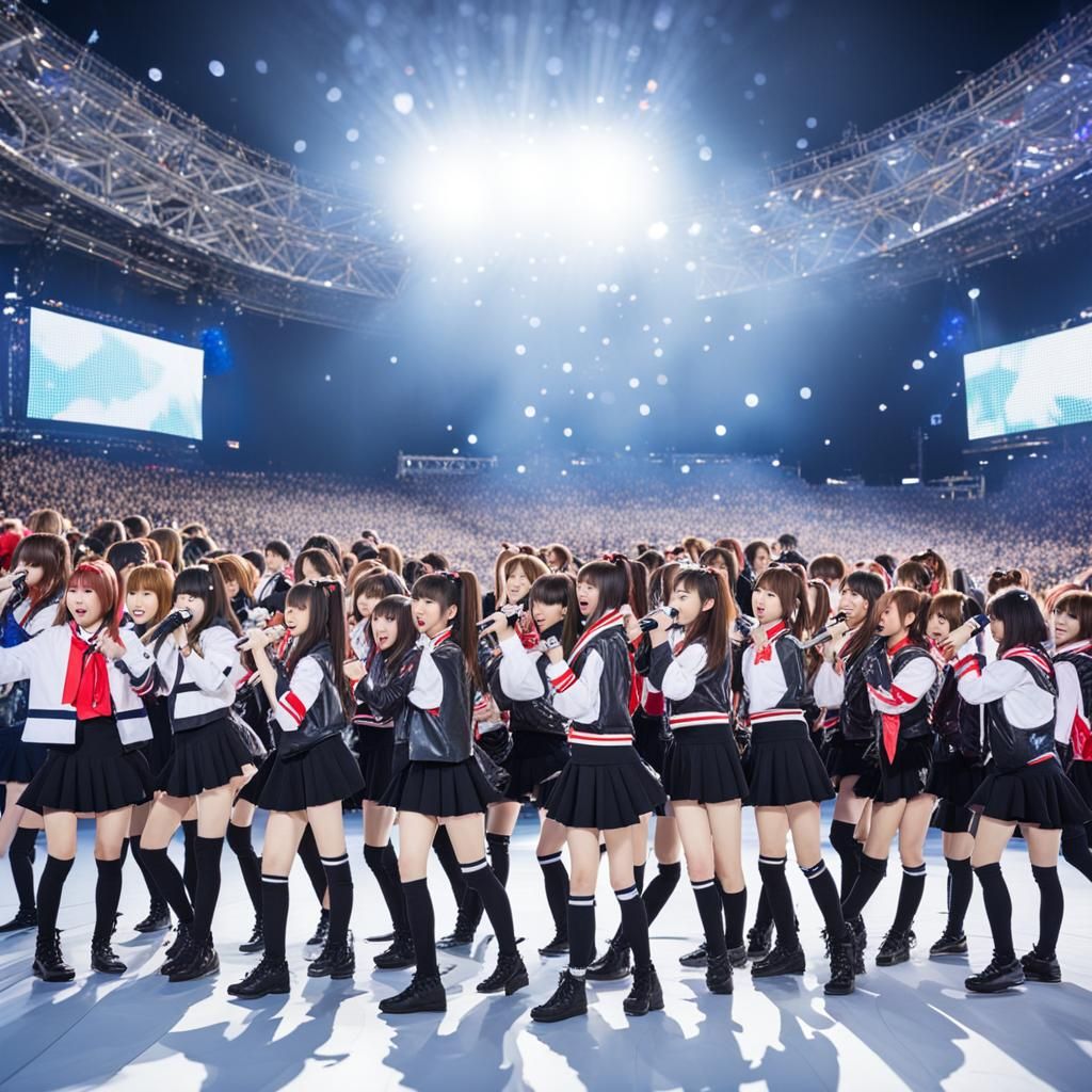 J-Pop Girl Group Concert at Stadium Stage