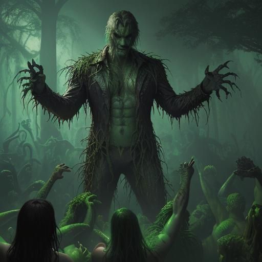 Swamp Thing Slaps Constantine at Rave in Detailed Matte Pain...