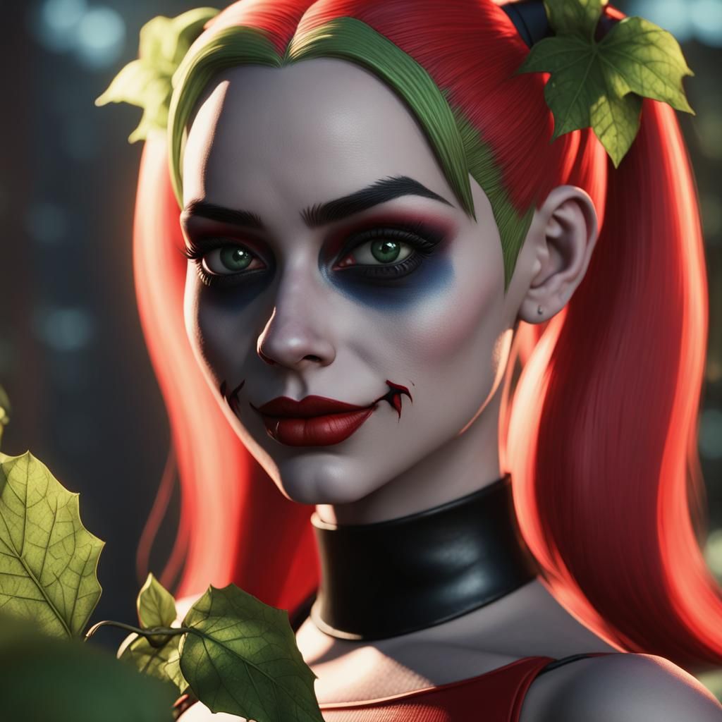 Harley Quinn and Poison Ivy: a 3D Render