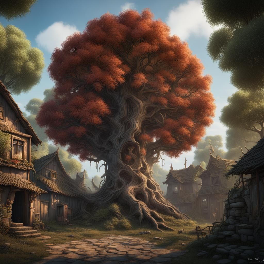 Talking Tree Discovered: Fantasy Concept Art