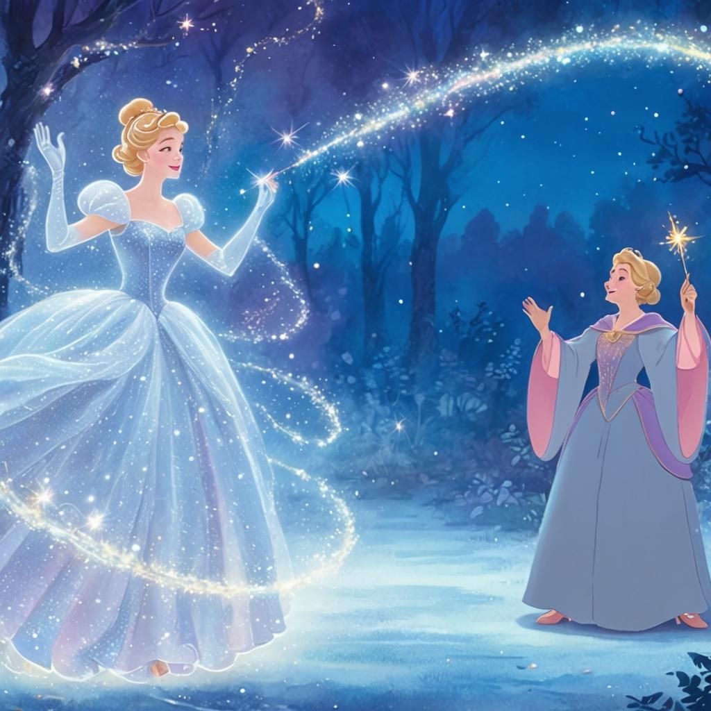 Cinderella's Mystical Forest Transformation in Fairy Tale St...
