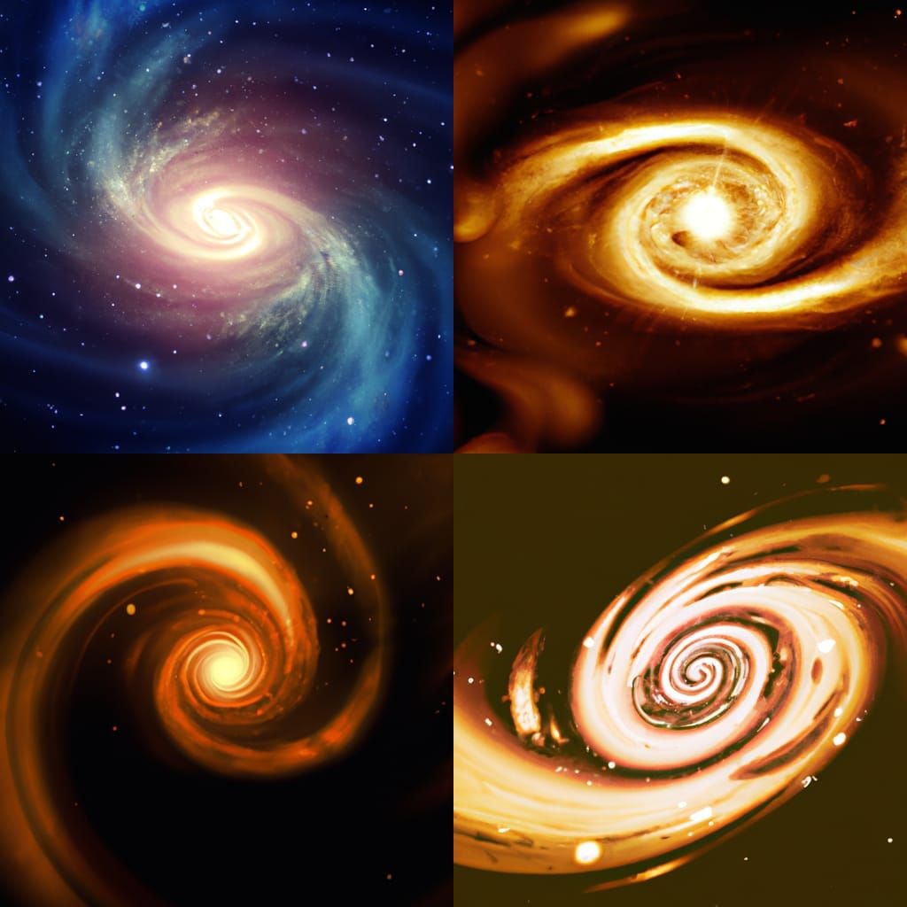 Golden Ratio Galaxies with Flickering Light