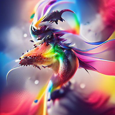 Colorful Anime Dragon in HD