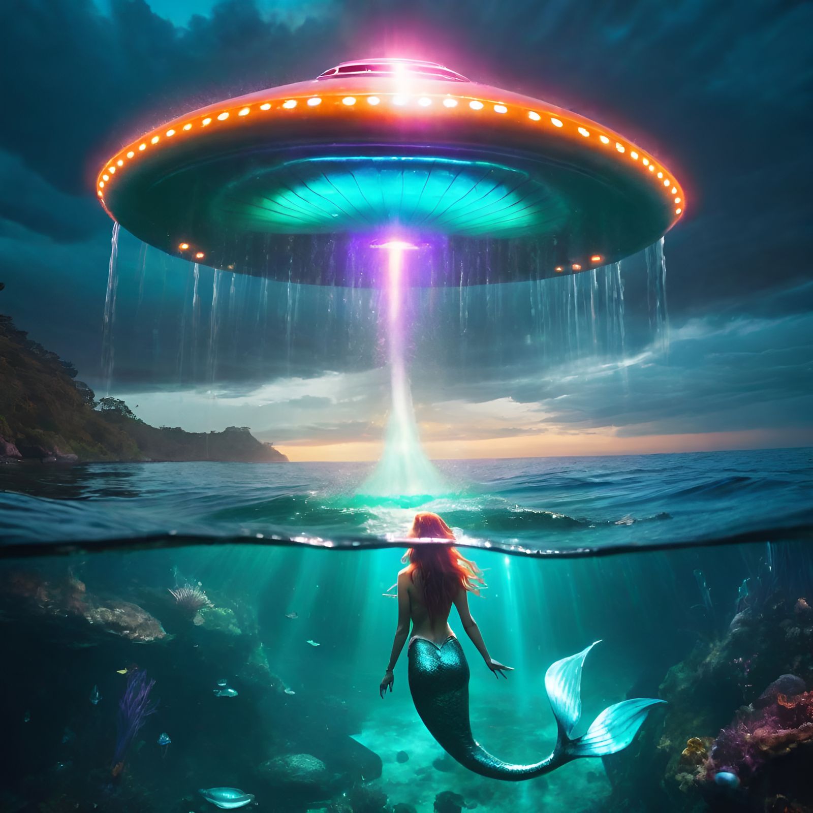 Mermaid Abduction: A Sci-Fi Aquatic Dream